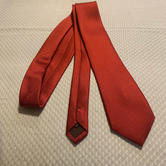Louis Vuitton Red silk neck tie - Picture 3 of 10